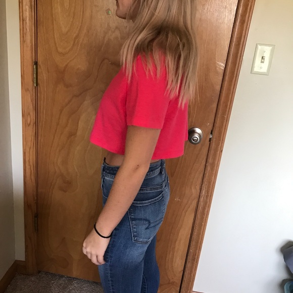 Women’s forever 21 hot pink crop top - Picture 3 of 6